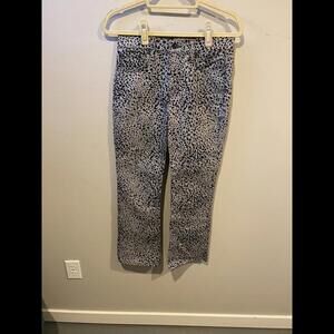Rag & Bone Hana High-Rise Slim Cropped Gray Cheetah Jeans- size 26, EUC